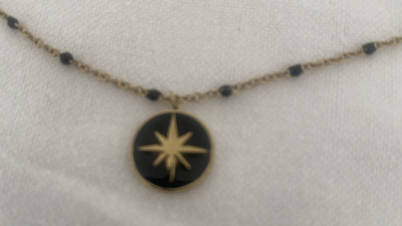 Jomini Star Pendant Necklace Gold Plated 44.5cm