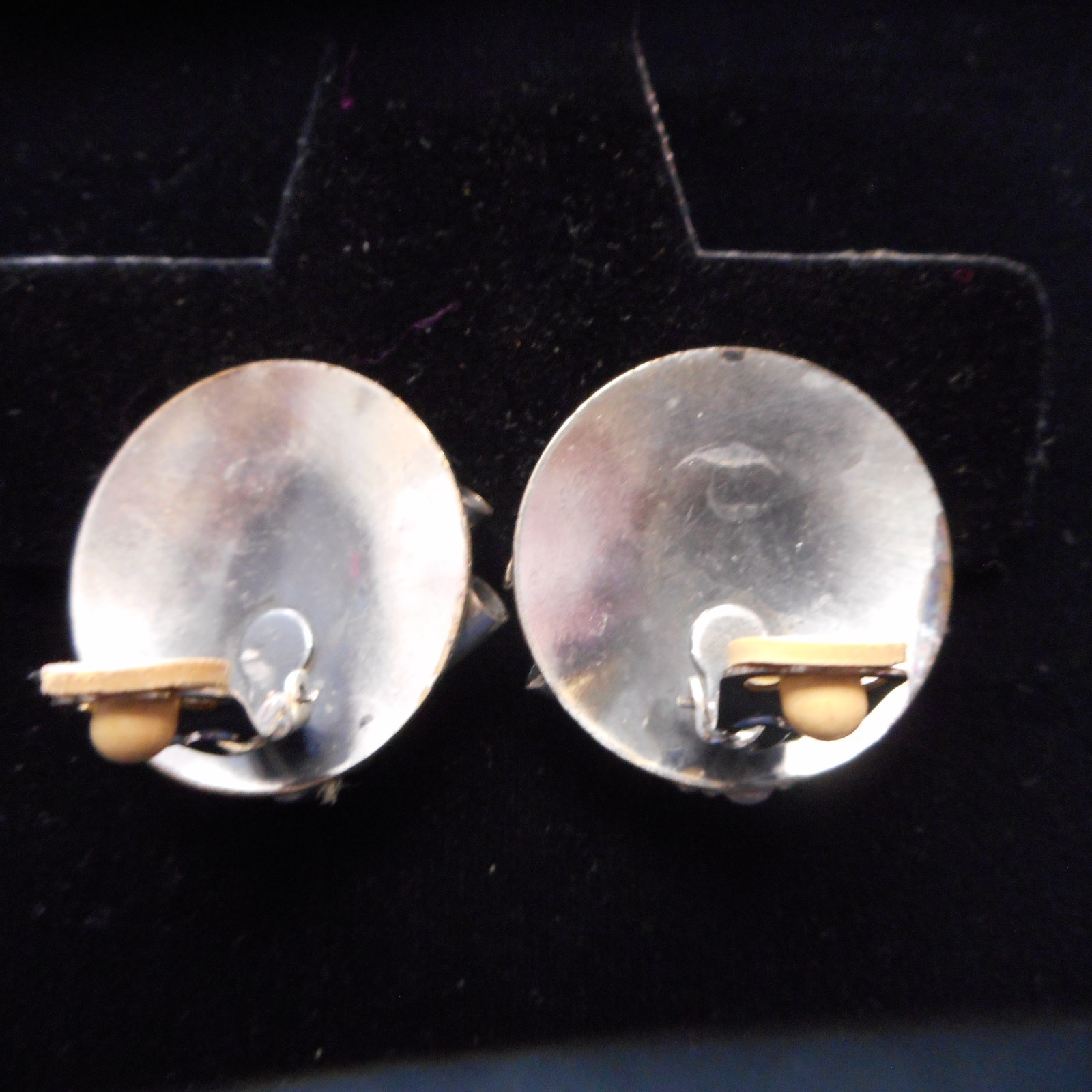 NEW Squadra Blu Silver Plated CLIP Tube Design Earrings from the Netherlands