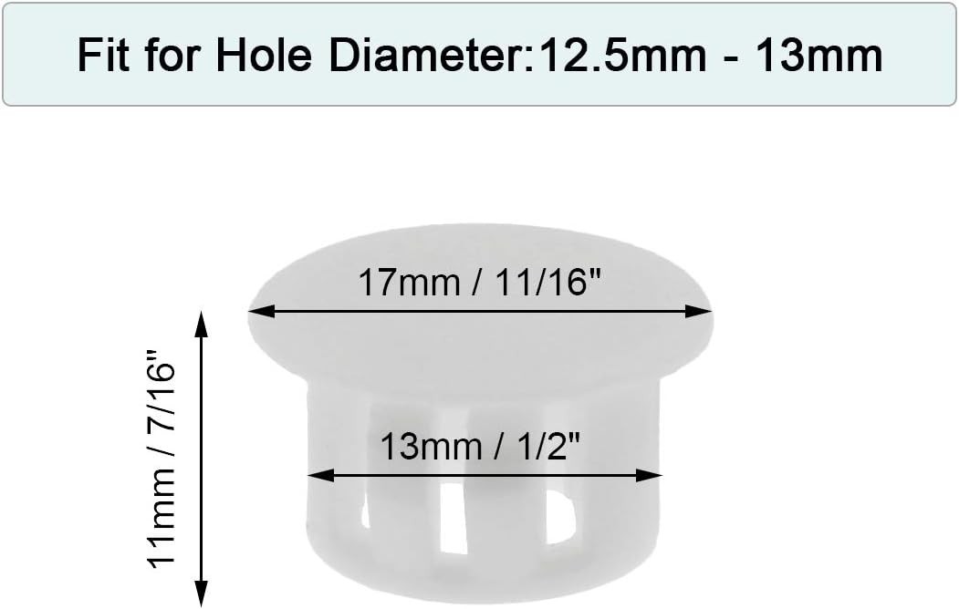 Flush Design 30PCS 1/2″ Hole Plugs – Secure Closure for Indoor & Outdoor