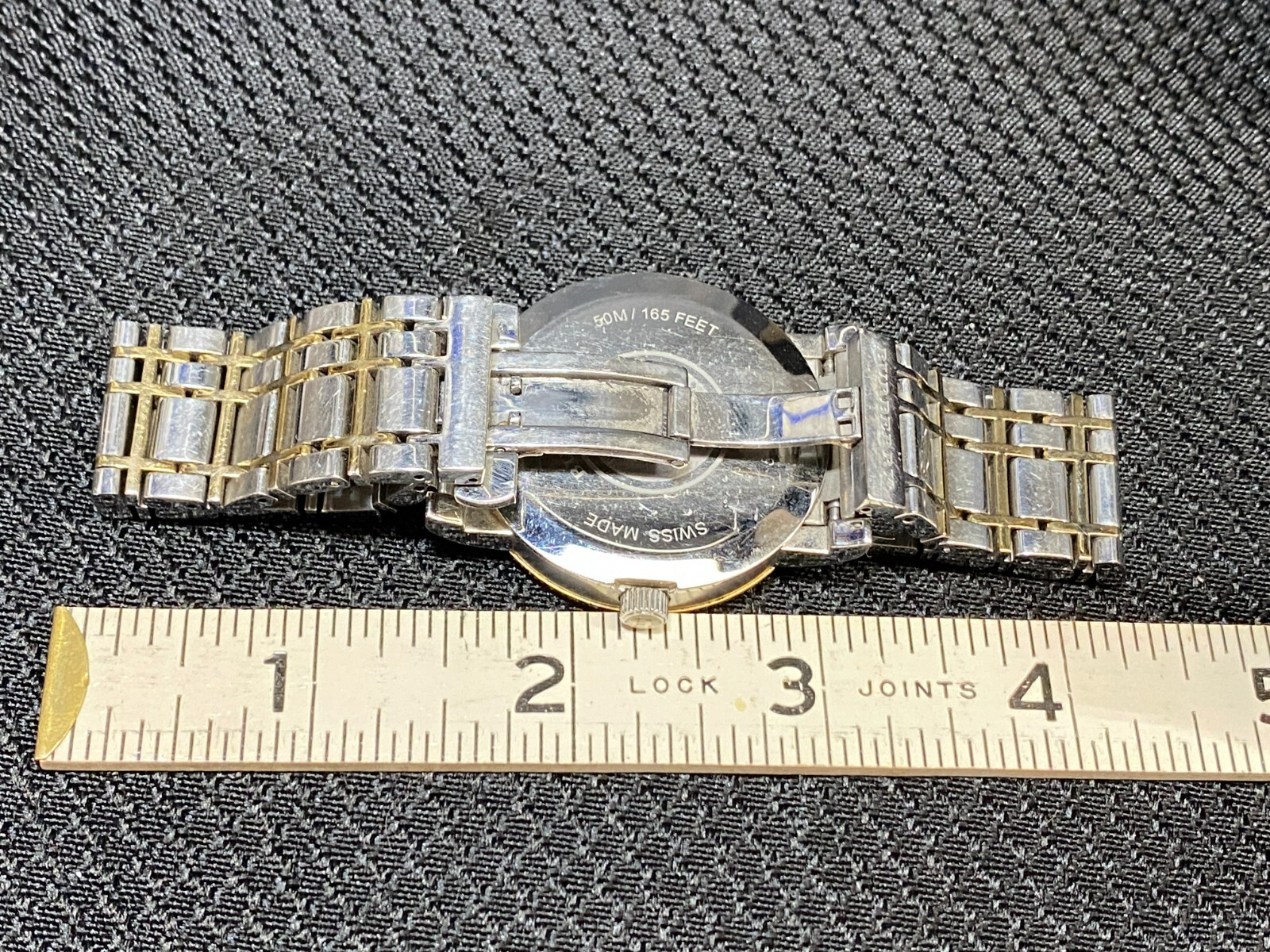 Burberry Two-Tone Silver Gold Swiss Made Unisex Watch ~ 50 m / 165 Feet ~ BU1358