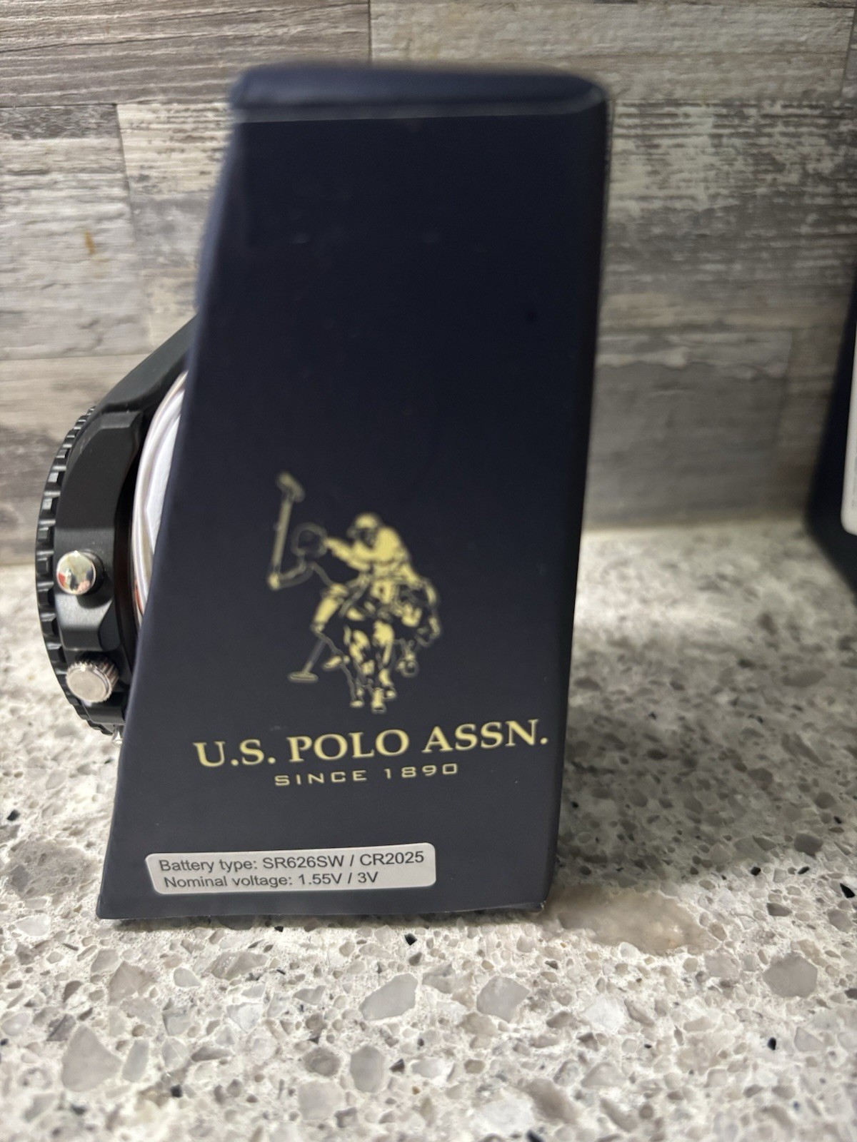 U.S. Polo Assn. Men’s Sporty Wristwatch US9766WM Stainless Steel Rubber Strap