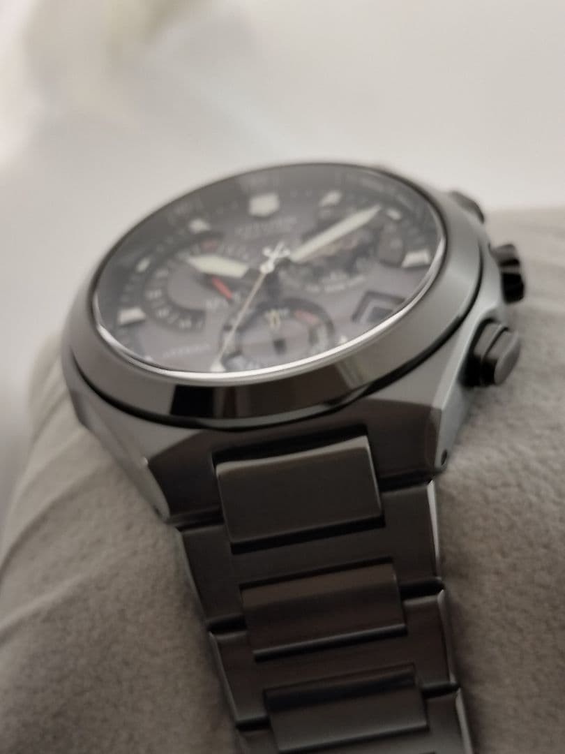 CITIZEN Attesa E610 Black Titanium Eco-Drive Chronograph