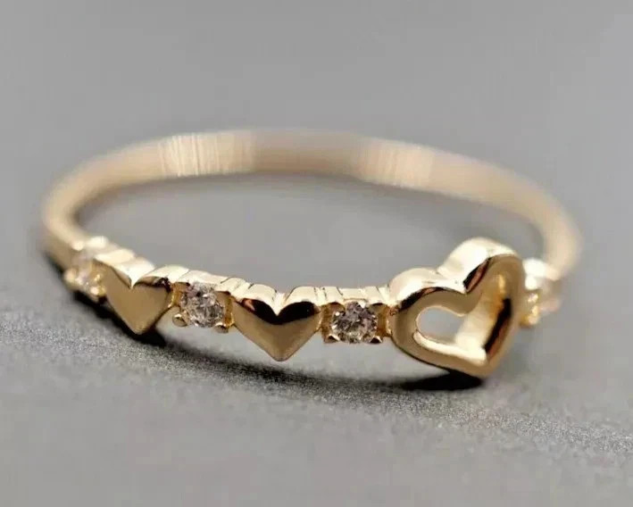 0.20Ct Round Cut White Moissanite Engagement Wedding Ring 14K Yellow Gold Plated