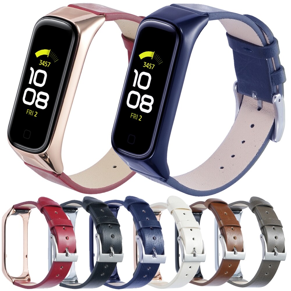 Leather Watch Band Strap For Samsung Galaxy Fit 2 SM-R220 Replacement Wristband
