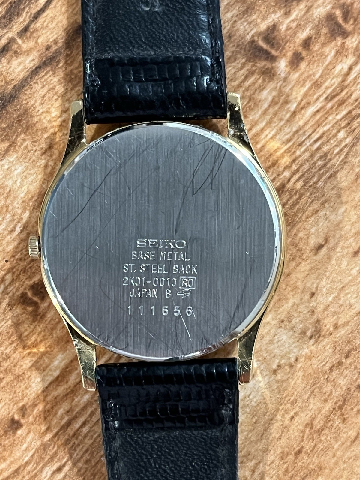 Rare Seiko 2K01-0010 2-Toned Space/Astro Variation Galaxy Ultra Thin Watch READ