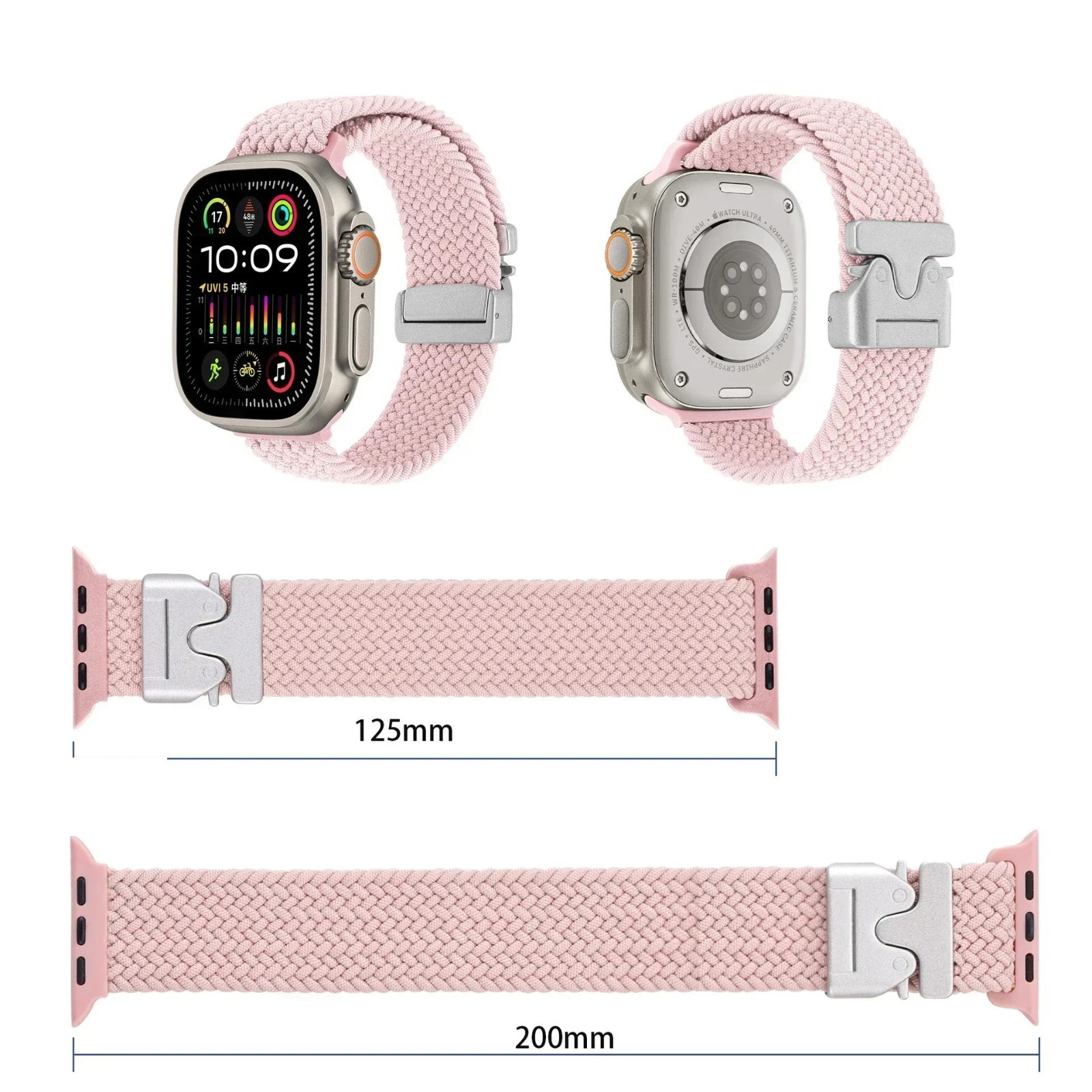 Nylon Band For Apple Watch iWatch Strap Series 10 9 8 7 6 SE 5 Ultra 2 38mm-49mm
