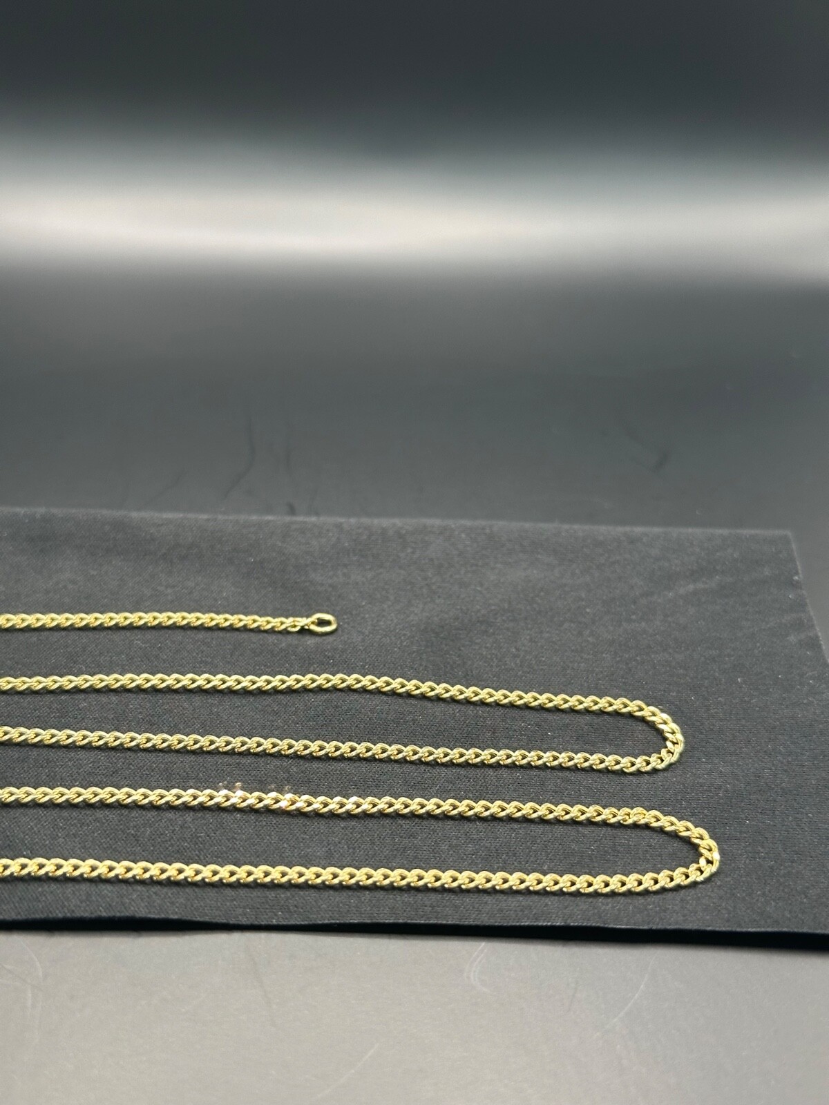14K Yellow Gold Curb Link Chain Necklace 18″2.2mm 2.75g 585 Stamped Real Genuine