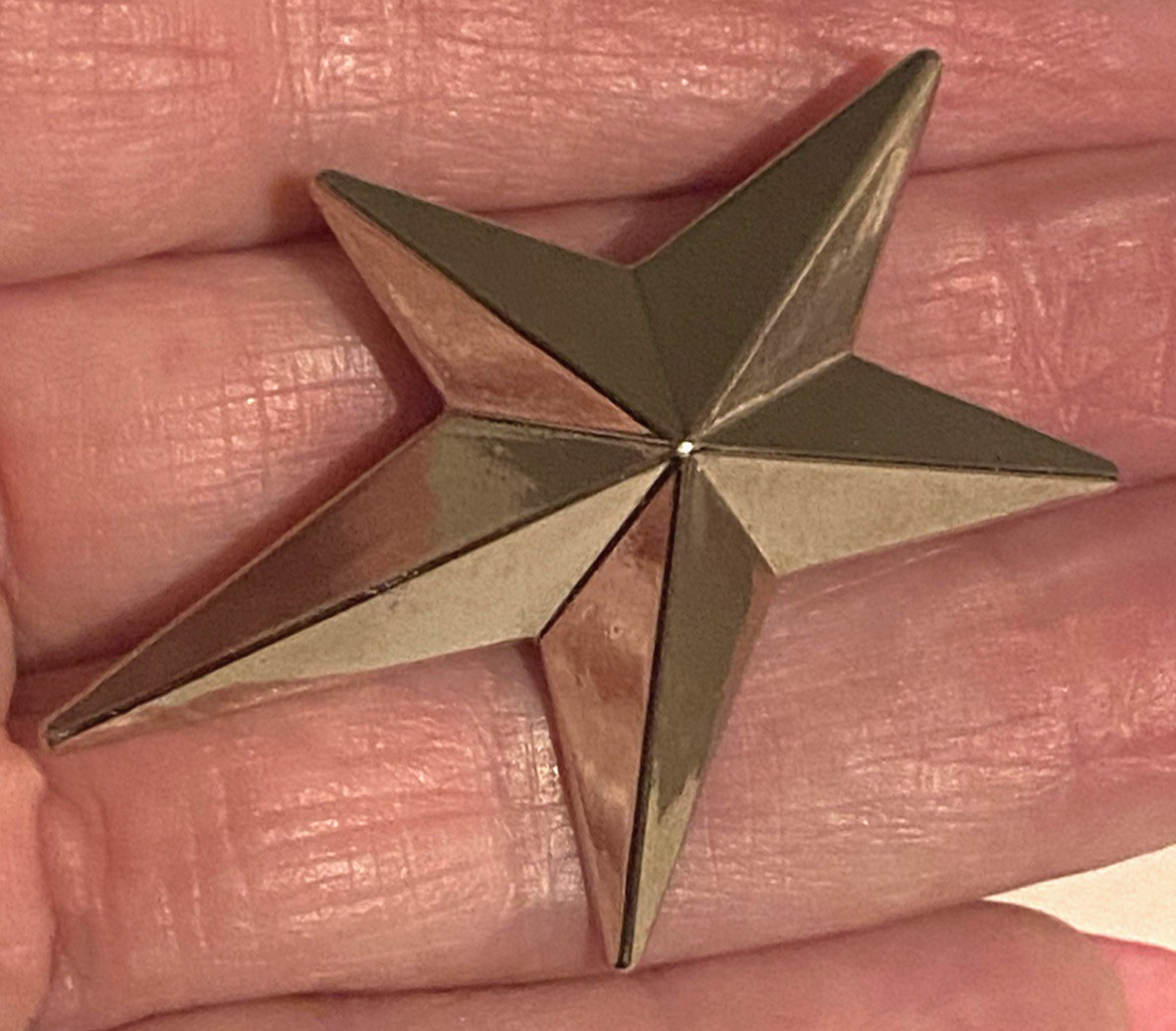 Y2K VTG THIERRY MUGLER ANGEL (Perfume) Star Brooch / Pin-PRISTINE-Rare Beauty