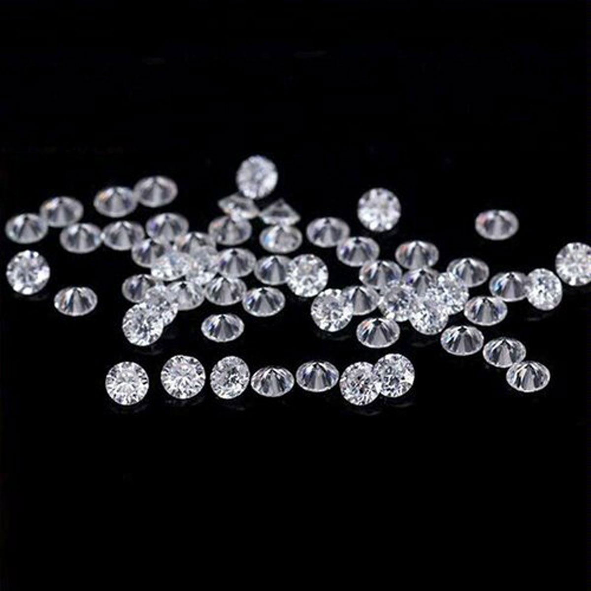 VVS 28 Pcs D Color Loose White Moissanite 2.40mm Round Diamond Cut Wholesale Lot