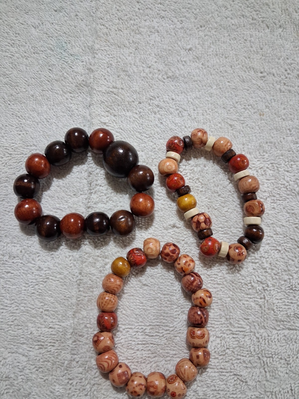 Nature-inspired Wooden Stretch Bracelet Stack!