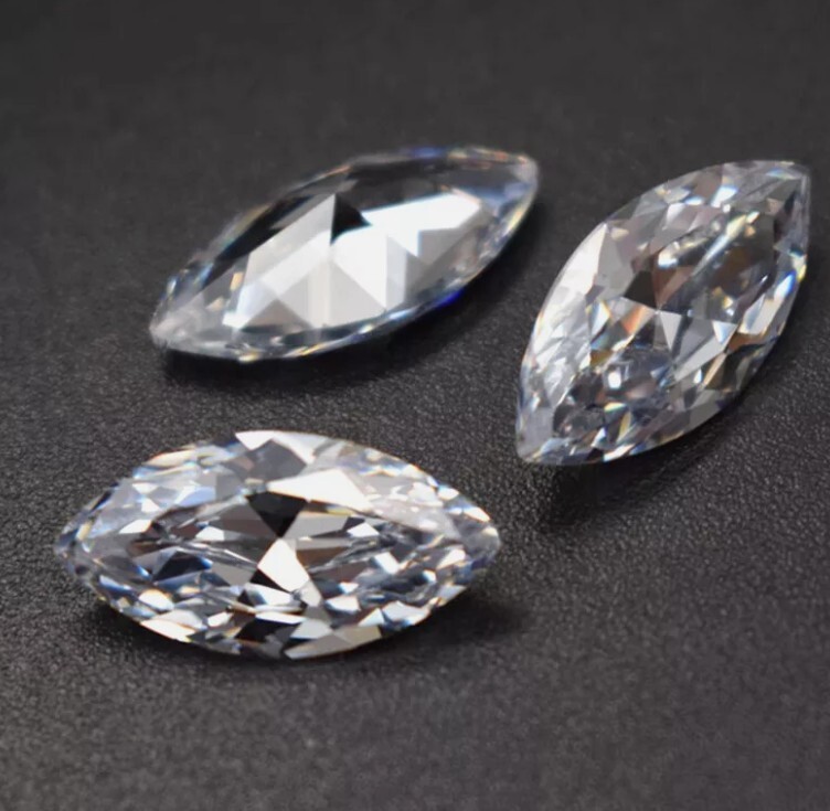CVD Diamond 3 Pcs Lot Marquise Lab Grown 0.30 Ct 2.50 x 4 mm Certified