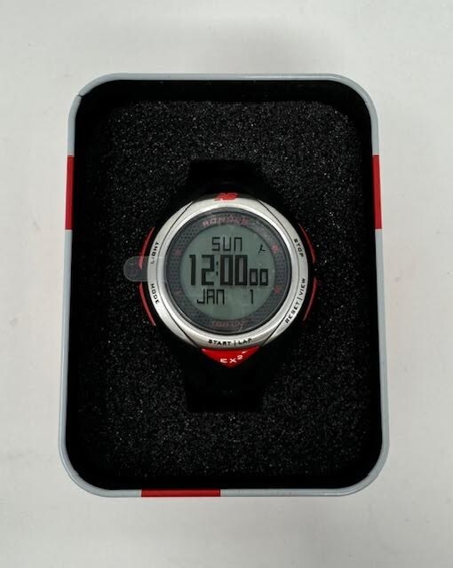 * NEW BALANCE * EX2 WATCH ‘ BLACK/RED ‘ 100 LAP RUNNER