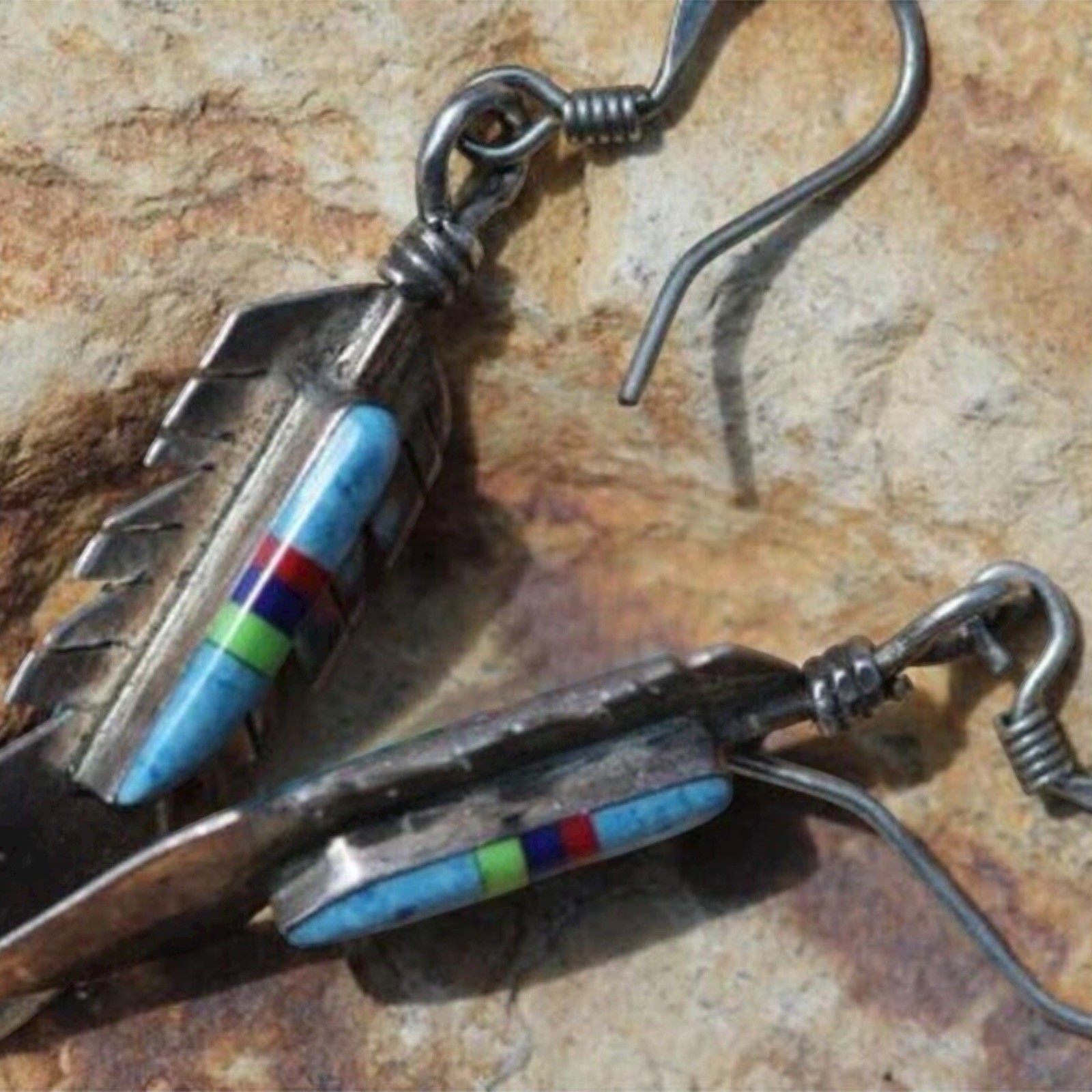 Women 925 Silver Turquoise Hook Drop Earrings Wedding Party Jewelry Gift A21