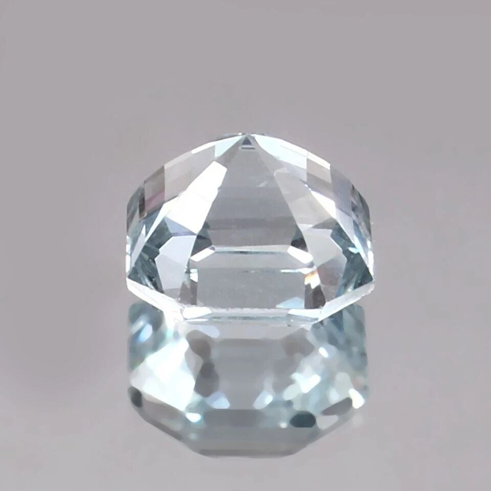 Flawless 8.85 Ct Natural White Sapphire Certified Asscher Cut Loose Gemstone