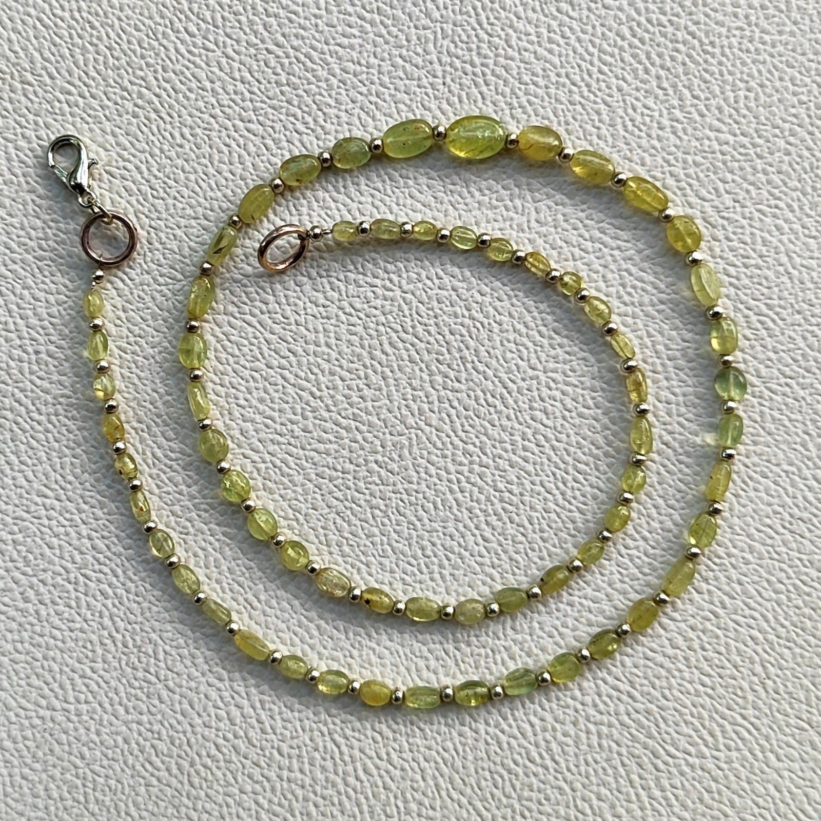 Natural Chrysoberyl Cats Eye 5-8mm Smooth Nugget Gem Beads 17″ Necklace India