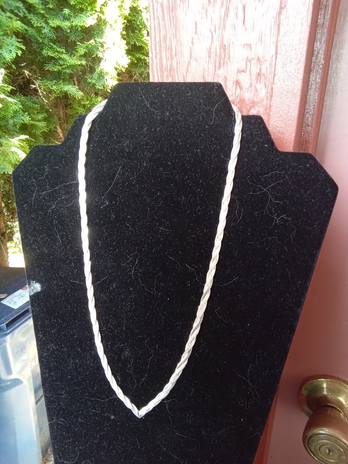928 STERLING SILVER SERPENTINE BRAIDED STRAND NECKLACE 21 1/2″ LONG LOBSTER