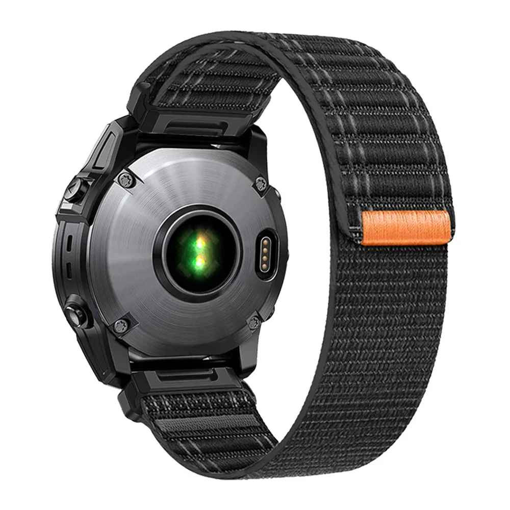 QuickFit 22mm 26mm Woven Nylon Band For Garmin Fenix E 8 47mm 51mm 7 7X 6 6X 5 5