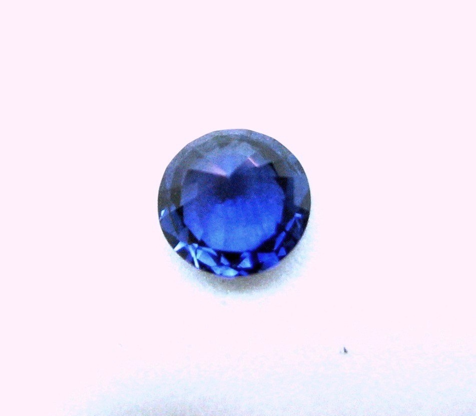 Authentic Natural Fine Gem Round Blue Sapphire 5.6×3.6 MM, 0.82 Carat- RARE