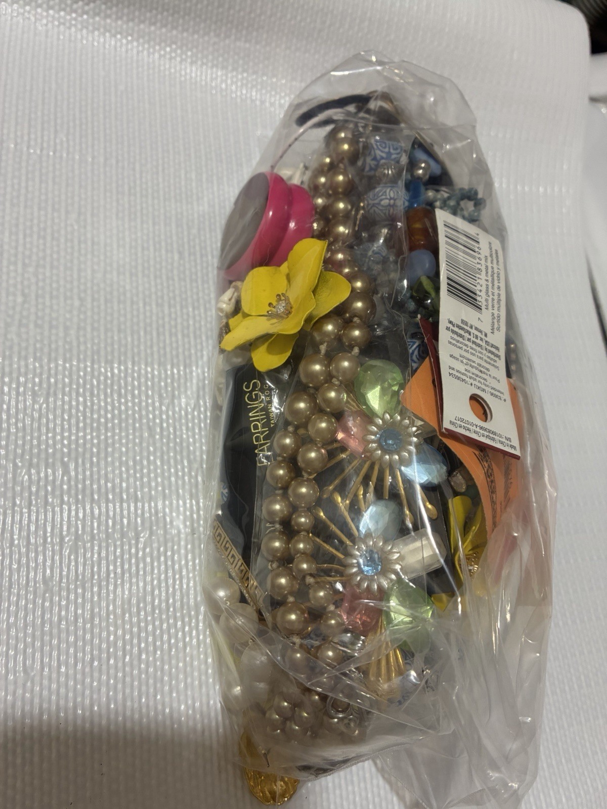 Mixed Costume Jewelry Lot Unsorted Variety Bag 1.57lb lot #3