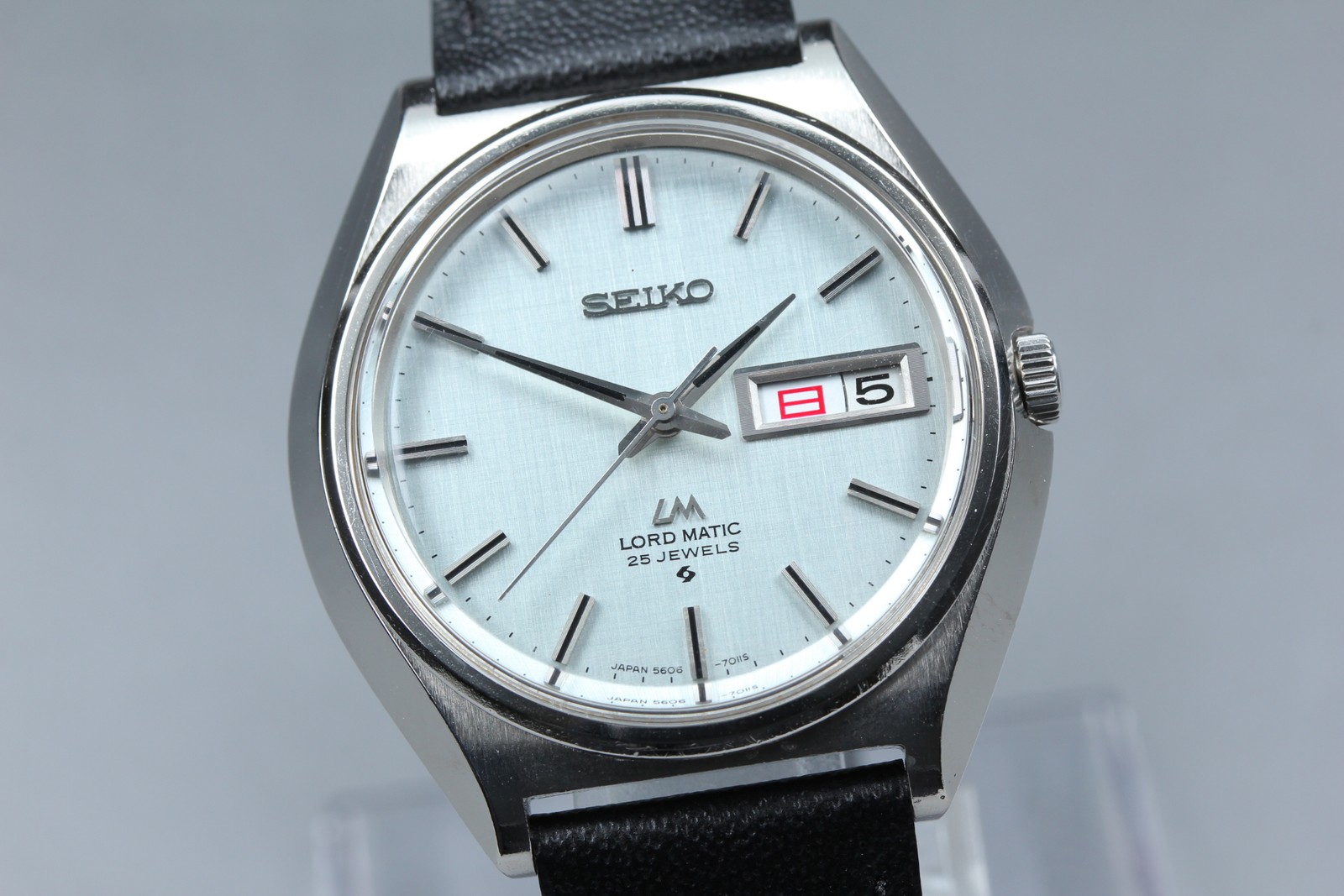 Serviced [Exc+5] Seiko Lord Matic 5606-7010 Kanji Day 37mm Automatic Mens Watch