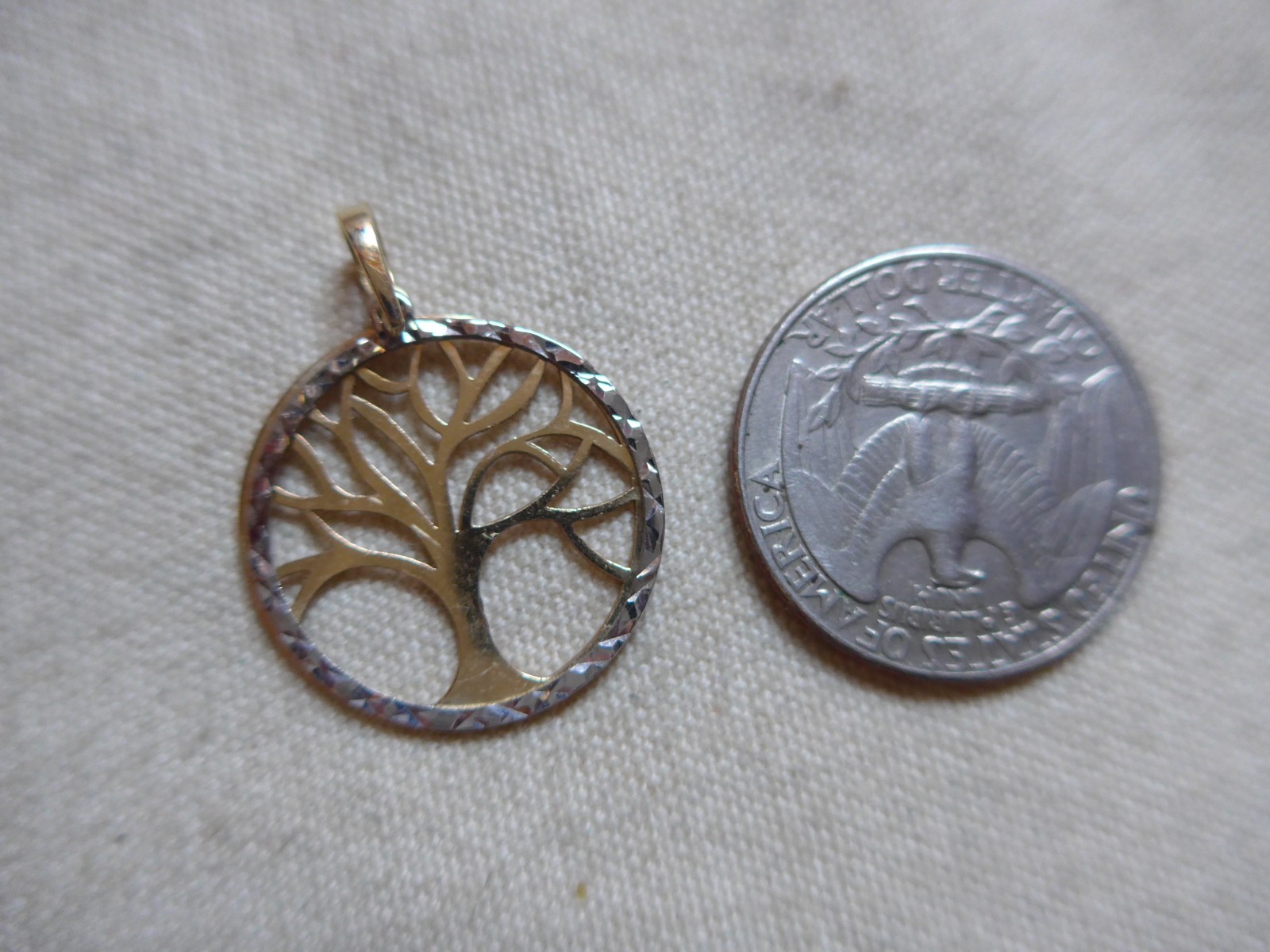 RCI Italy 14K Gold TREE OF LIFE Pendant