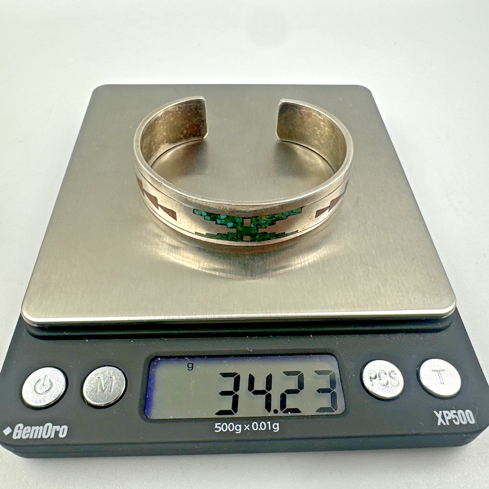 Vtg Early Tommy Singer Cuff Bracelet Sterling Sz 5.5 – ~6 Navajo 34.2g 13.5mm