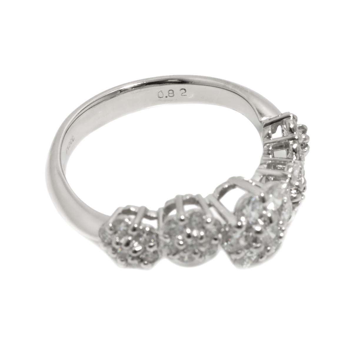 Ponte Vecchio Diamond 0.82ct Ring Pt Platinum Size5.5-5.75(US) 90303697