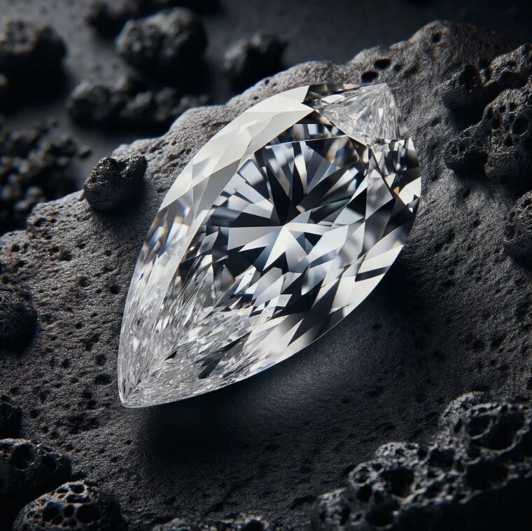 Lab-Grown 0.12 Ct CVD Diamond 1 Pc Marquise 2.5 x 4.5 mm IF Clarity Certified