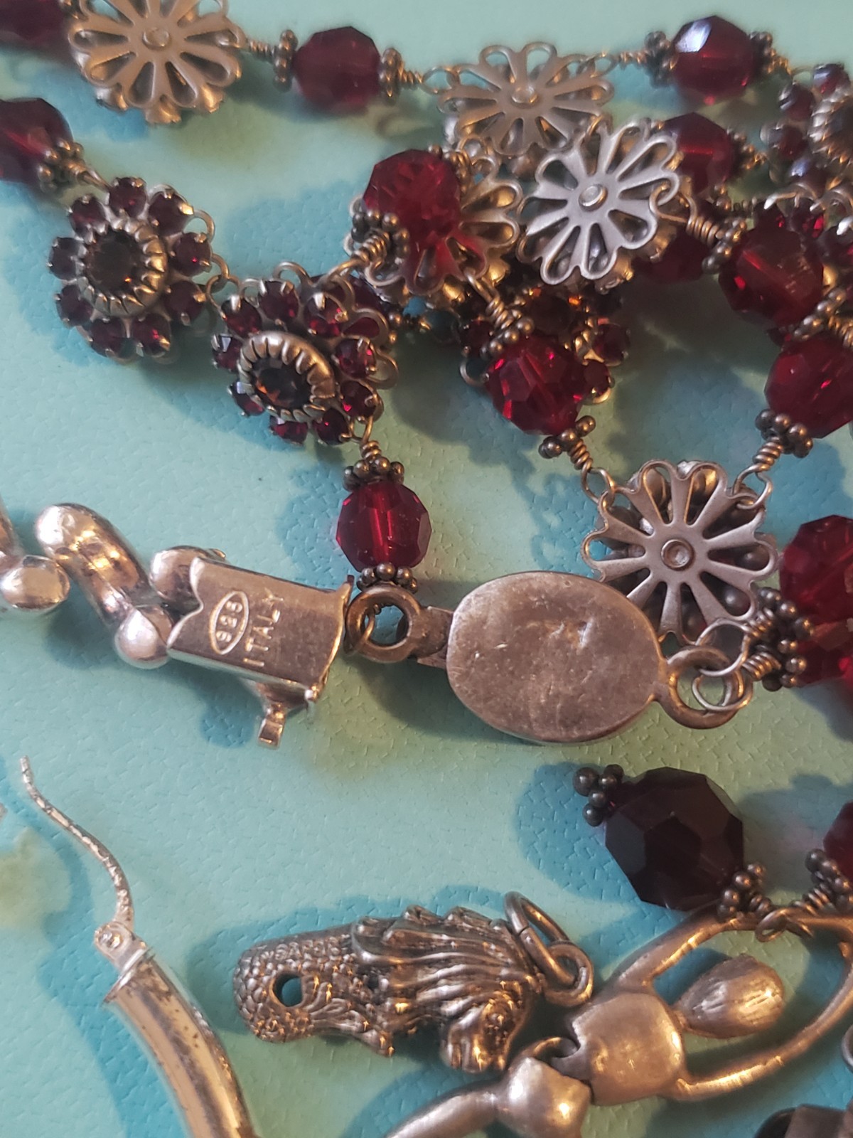 Sterling Silver Jewelry Lot Vintage Native American Collection Read Description