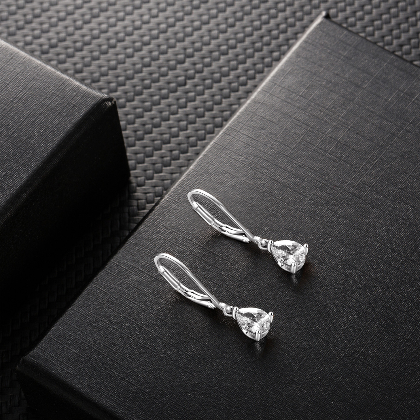 Buyless Fashion Girls And Women Teardrop Dangle Earrings With Leverback CZ Stone
