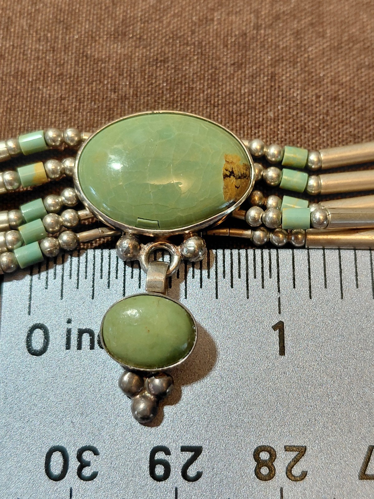 QT Turquoise Carolyn Pollack Liquid Sterling Silver Pendant Necklace 18″