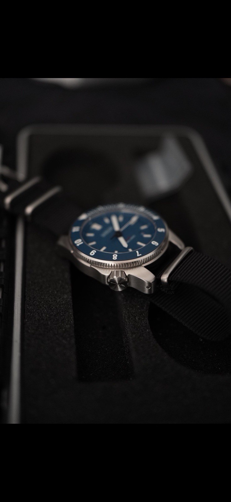Sangin Instruments Atlas LEO Special Edition Blue Automatic Watch