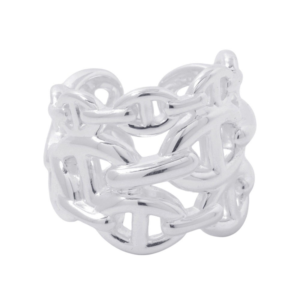 HERMES Chaine d’Ancre Anchene Ring Size GM/51/#11 SV925