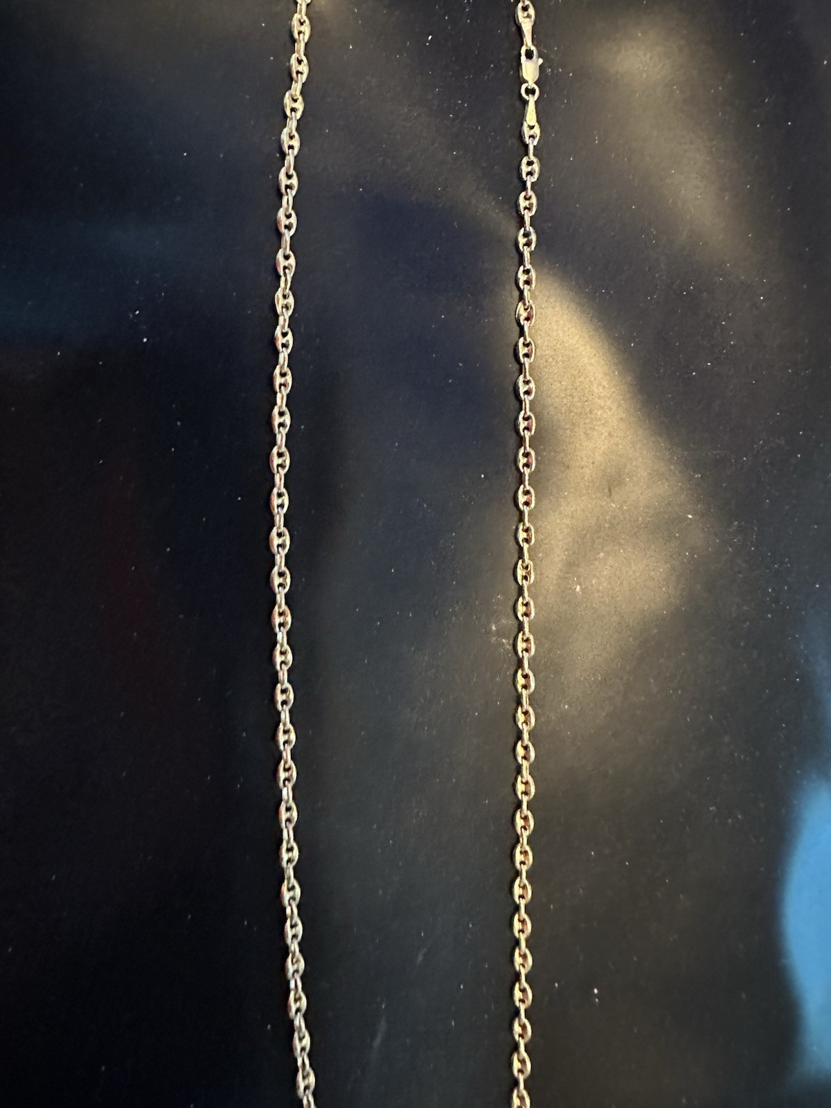 Beautiful Puff Gucci Link 24” Necklace 10kt