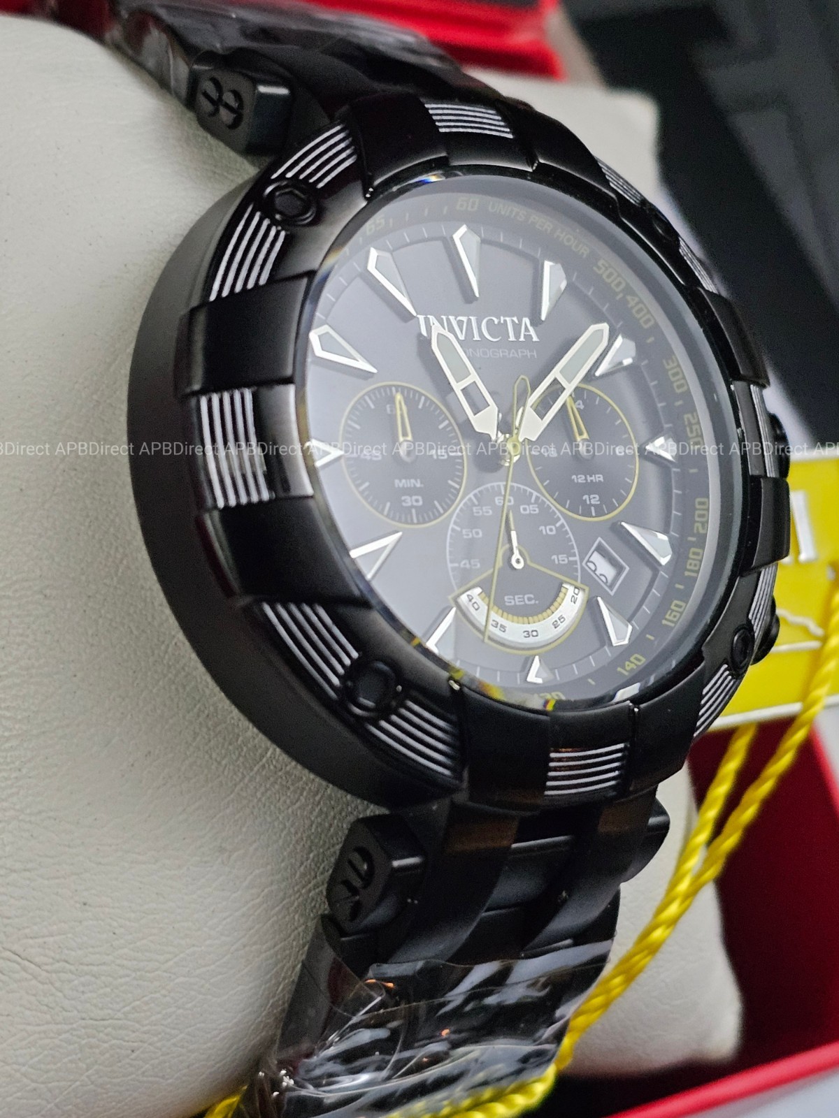 Invicta – SUBAQUA – Chronograph Black Yellow LUME Flame-Fusion Mens watch