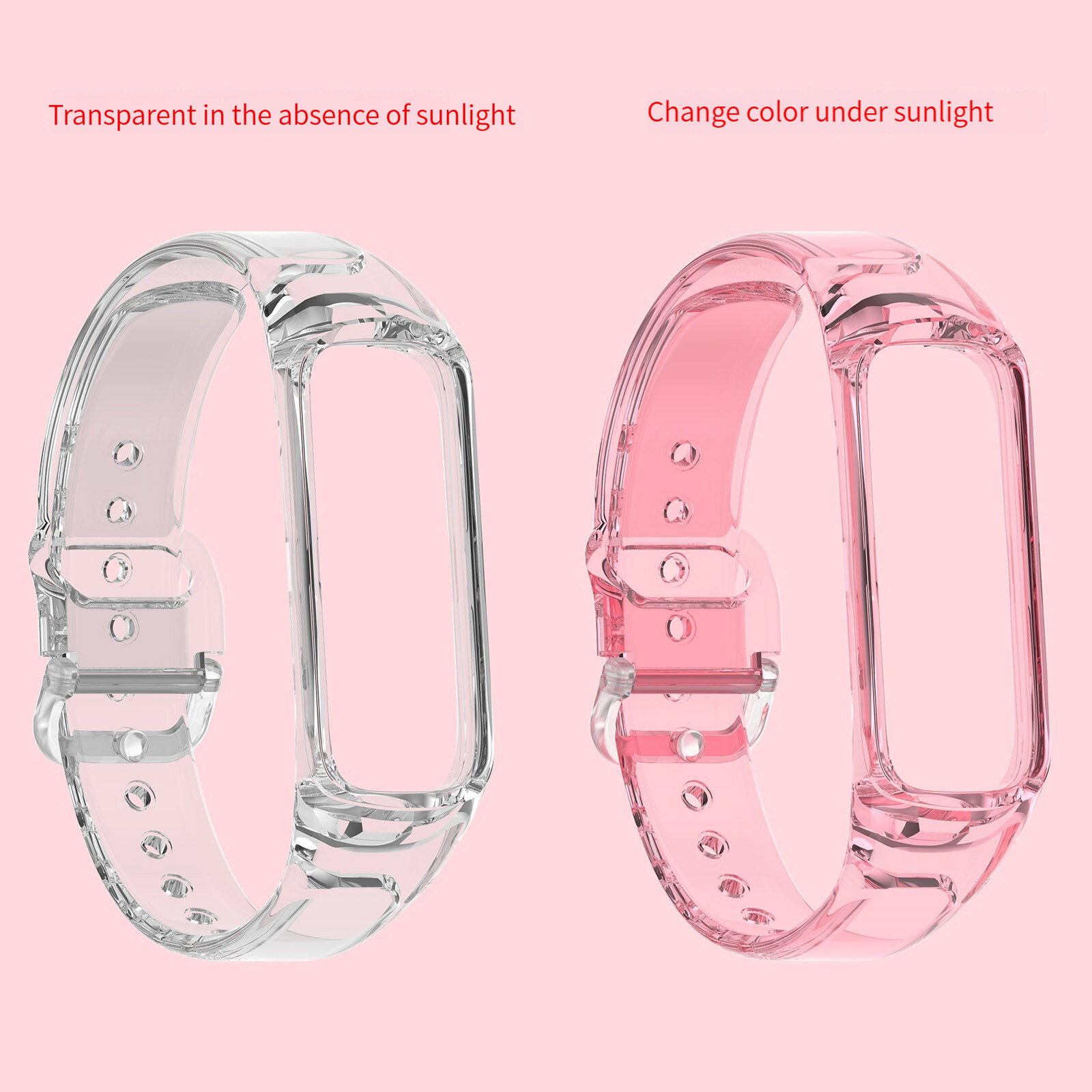 For Samsung Galaxy Fit2 Replacement Watch Strap Light Change Color Wristband