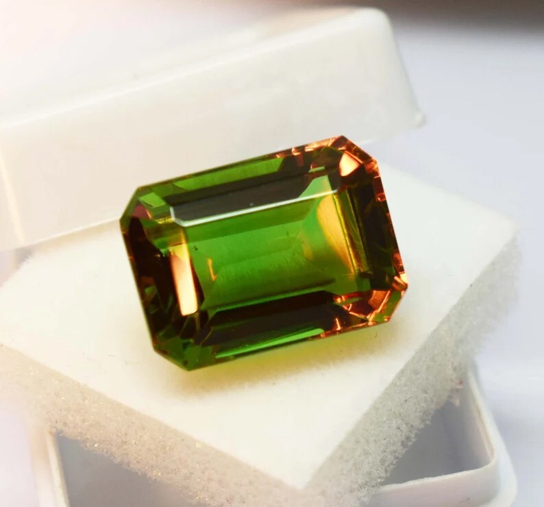 10 to 12 CT Emerald Cut Loose Gemstone Color Changing Natural Alexandrite