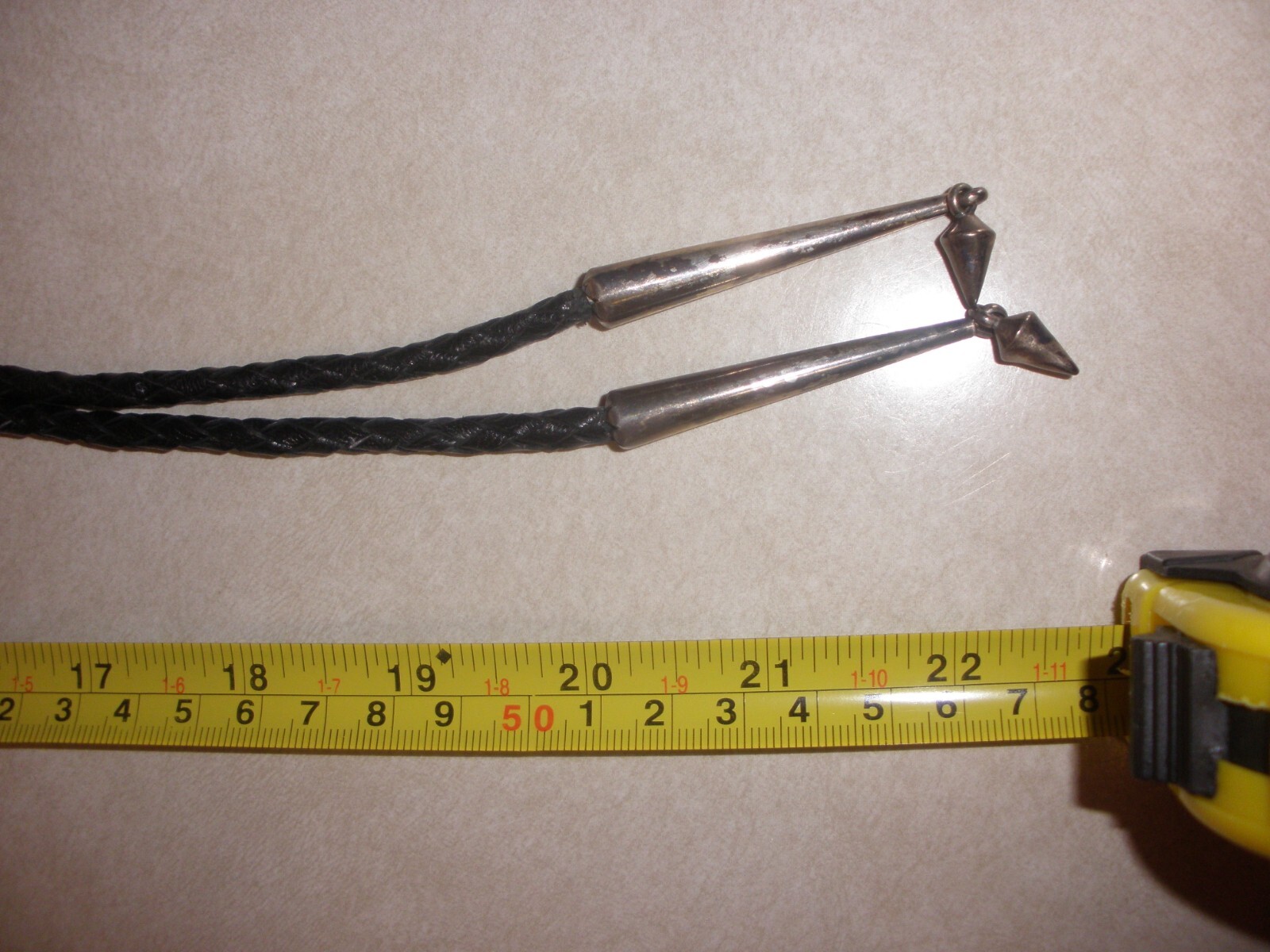 N A Sterling Silver Bolo Tie