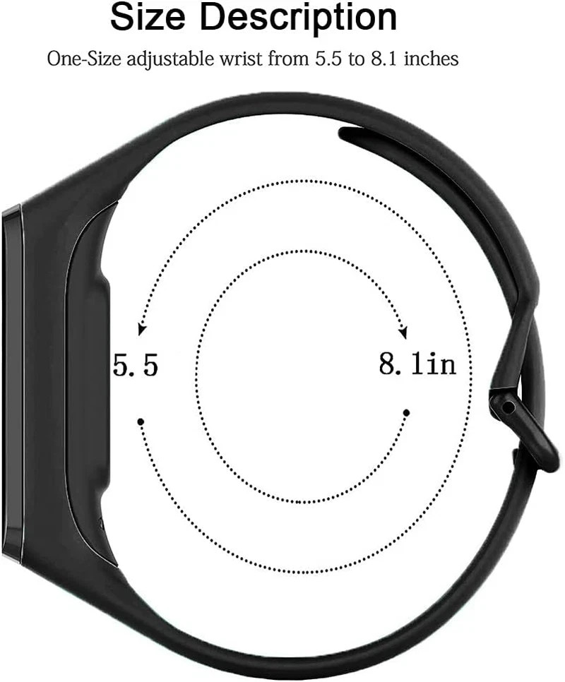 6 Pack Replacement Bands Compatible with Samsung Galaxy Fit 2 SM-R220 for Women