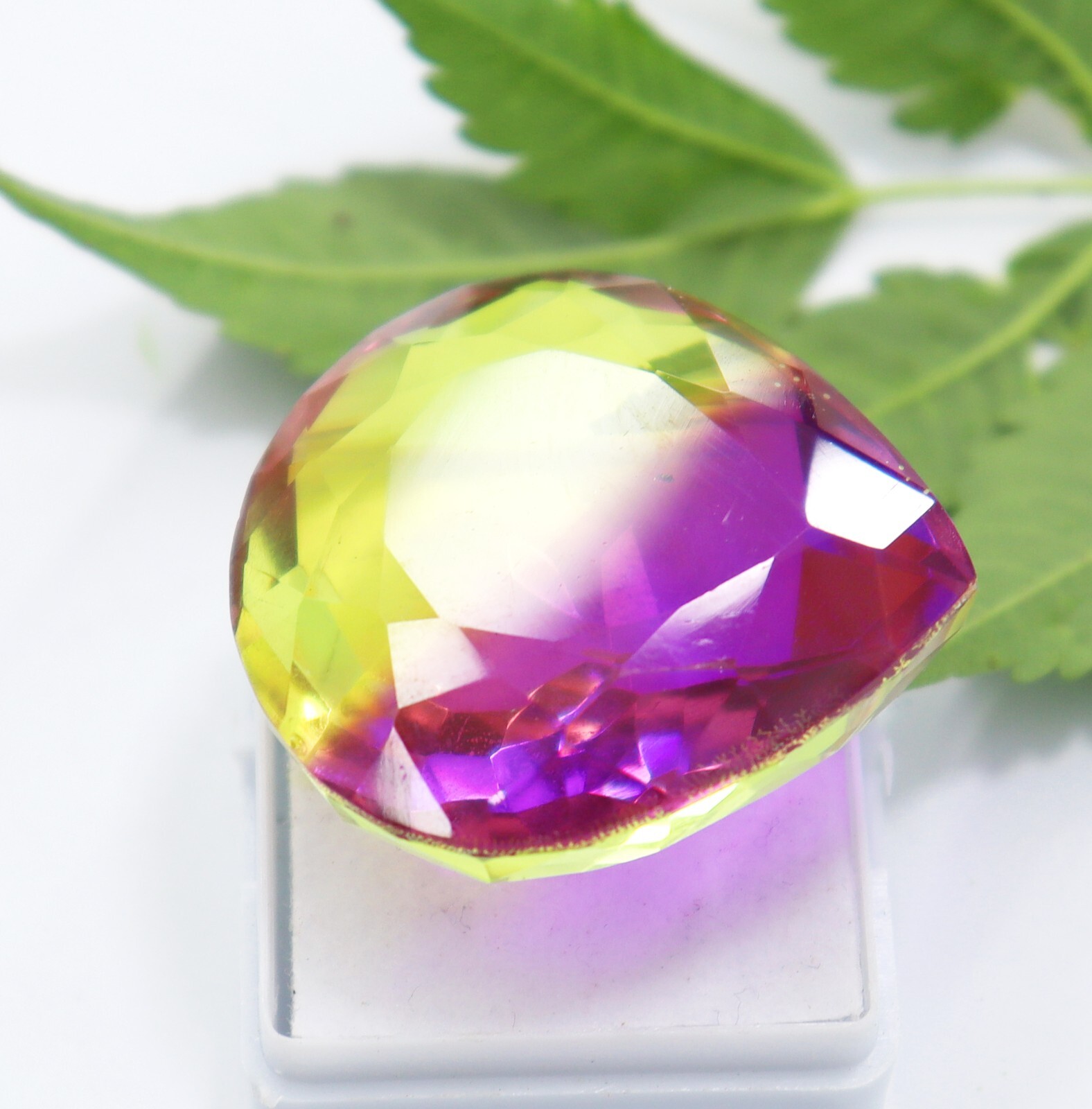 105 Ct Natural Tourmaline Certified Loose Gemstone BI Color Pear Cut Custom Free