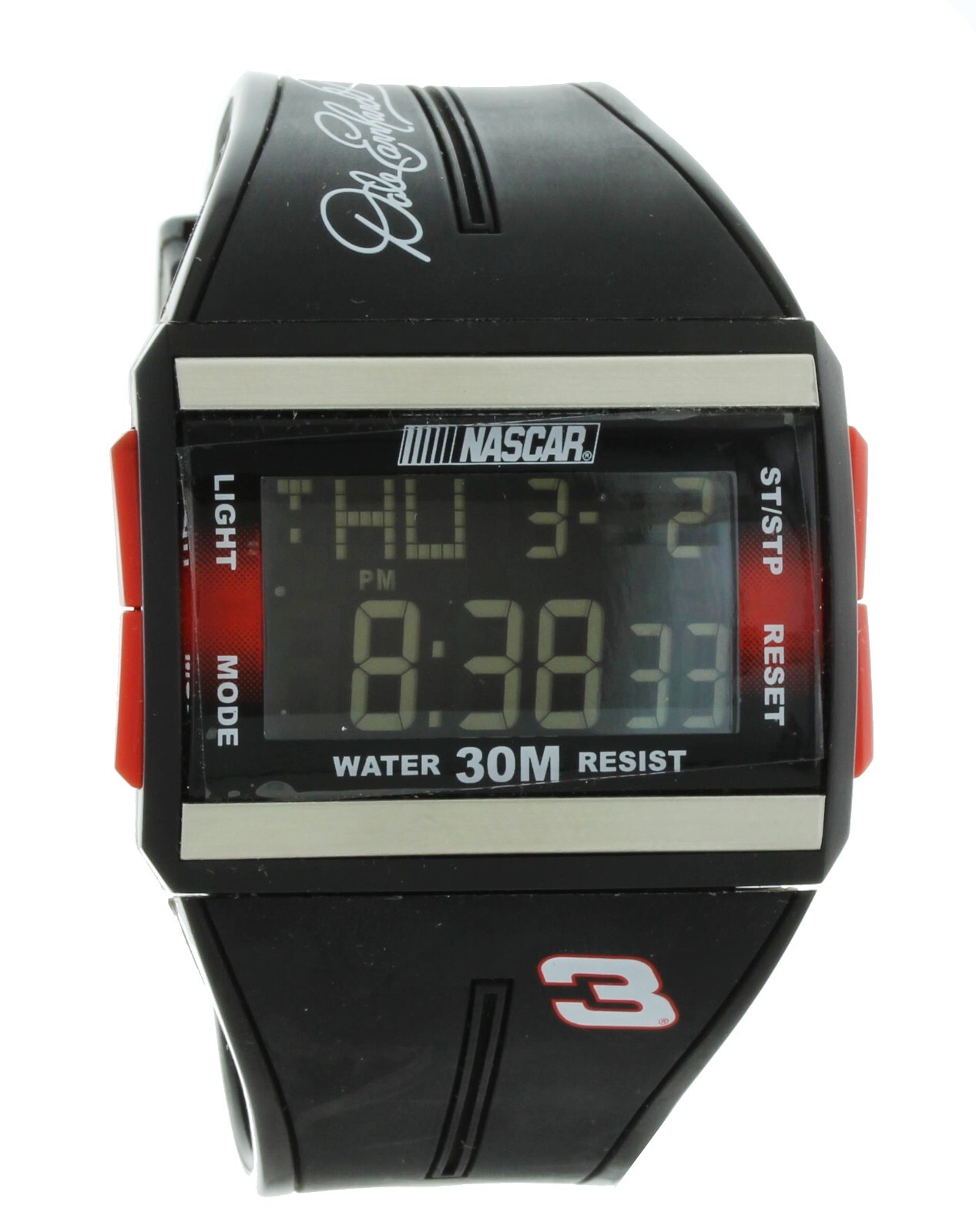 Nib Retro Nascar Dale Earnhardt #3 Multi Function collectable watch with light
