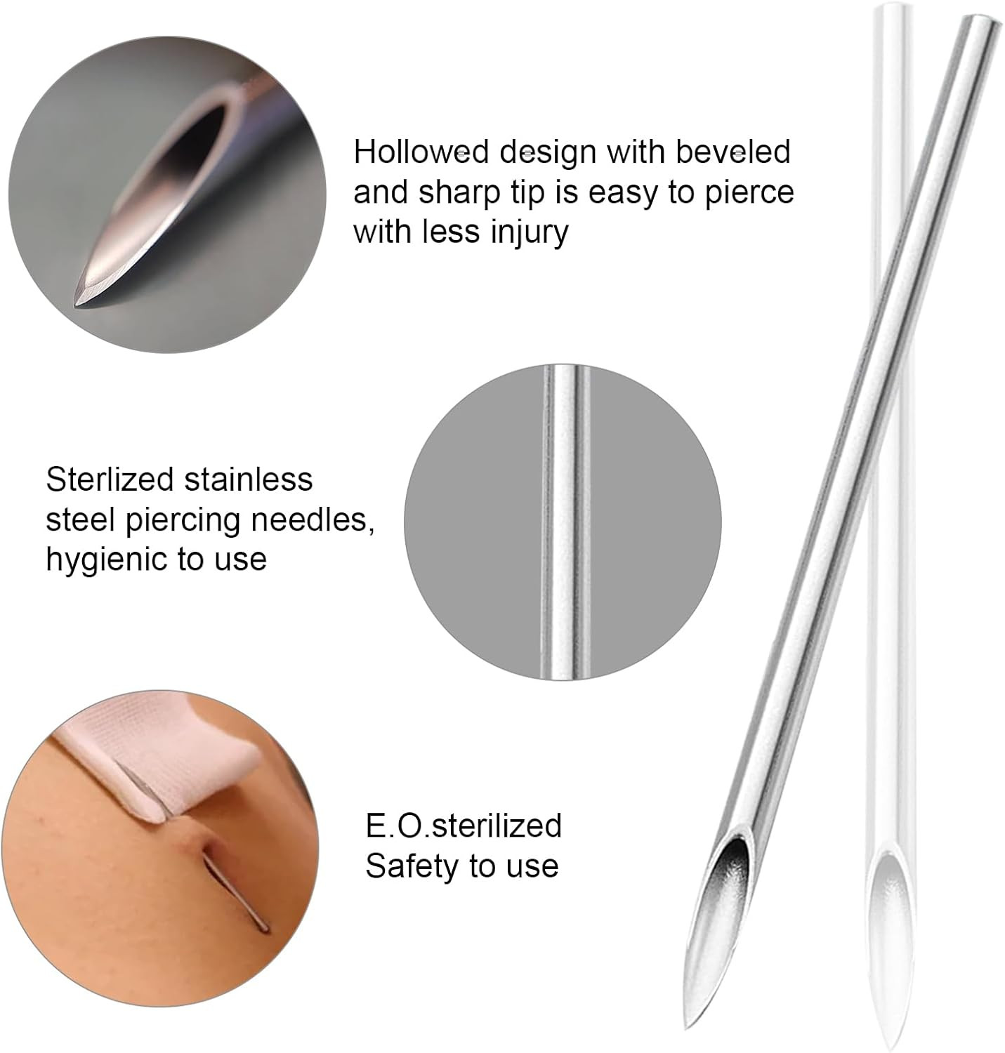 Belly Piercing Kit 13Pcs Belly Button Piercing Kit Includes 2Pcs 14G Belly Butto