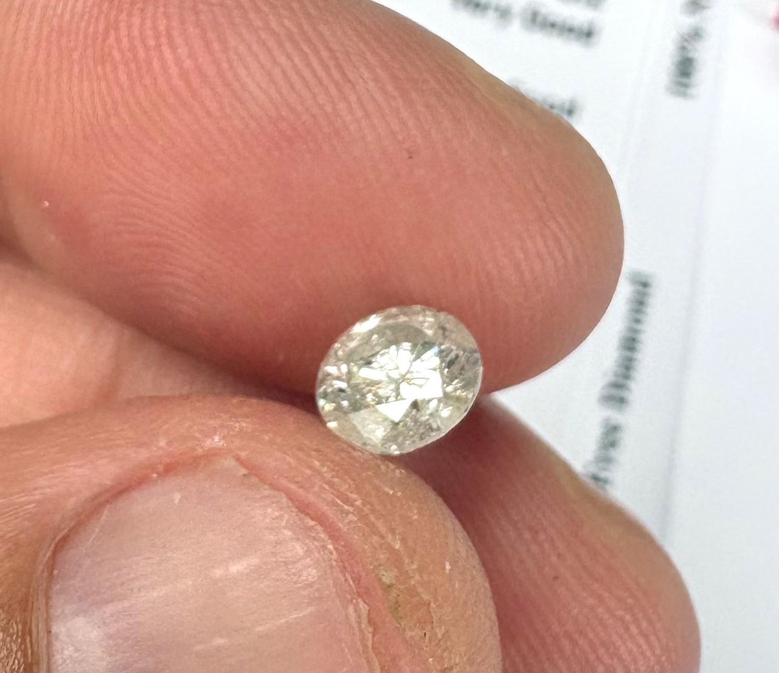 $3761 1.08ctw I SI2 Round Brilliant Cut Natural Enhanced Loose Diamond 6.36mm