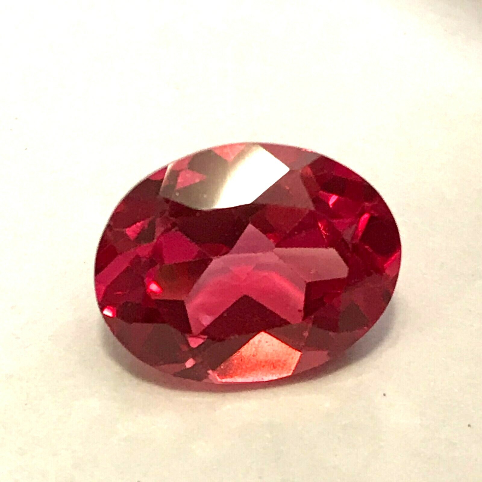 9.60 ct Natural Padparadscha sapphire (diffusion ).VVS,Excellent oval cut