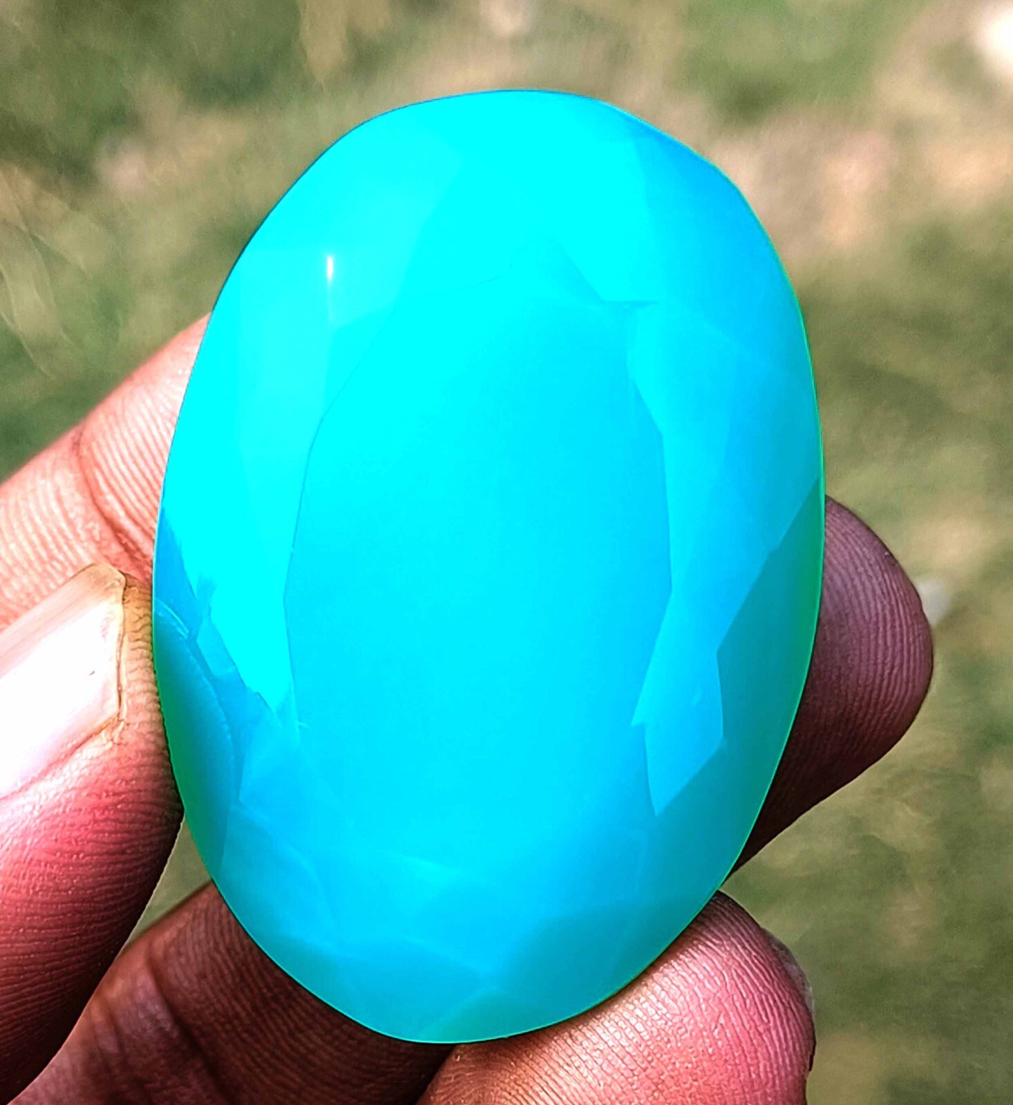 RAREST PIECE GREEN OPAL 168 CT EGL CERTIFIED UNTREATED OVAL CUT LOOSE GEMSTONE