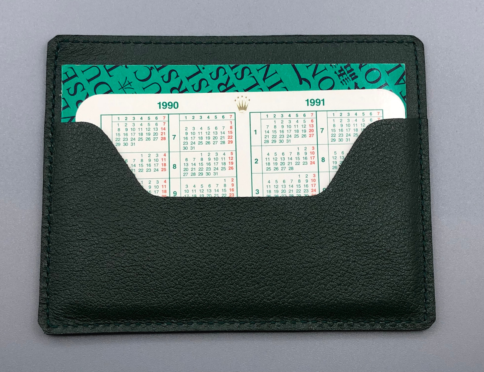 ROLEX NOS 1990/1991 CALENDAR CARD TRANSLATION BOOKLET DOCUMENT WALLET HOLDER LOT