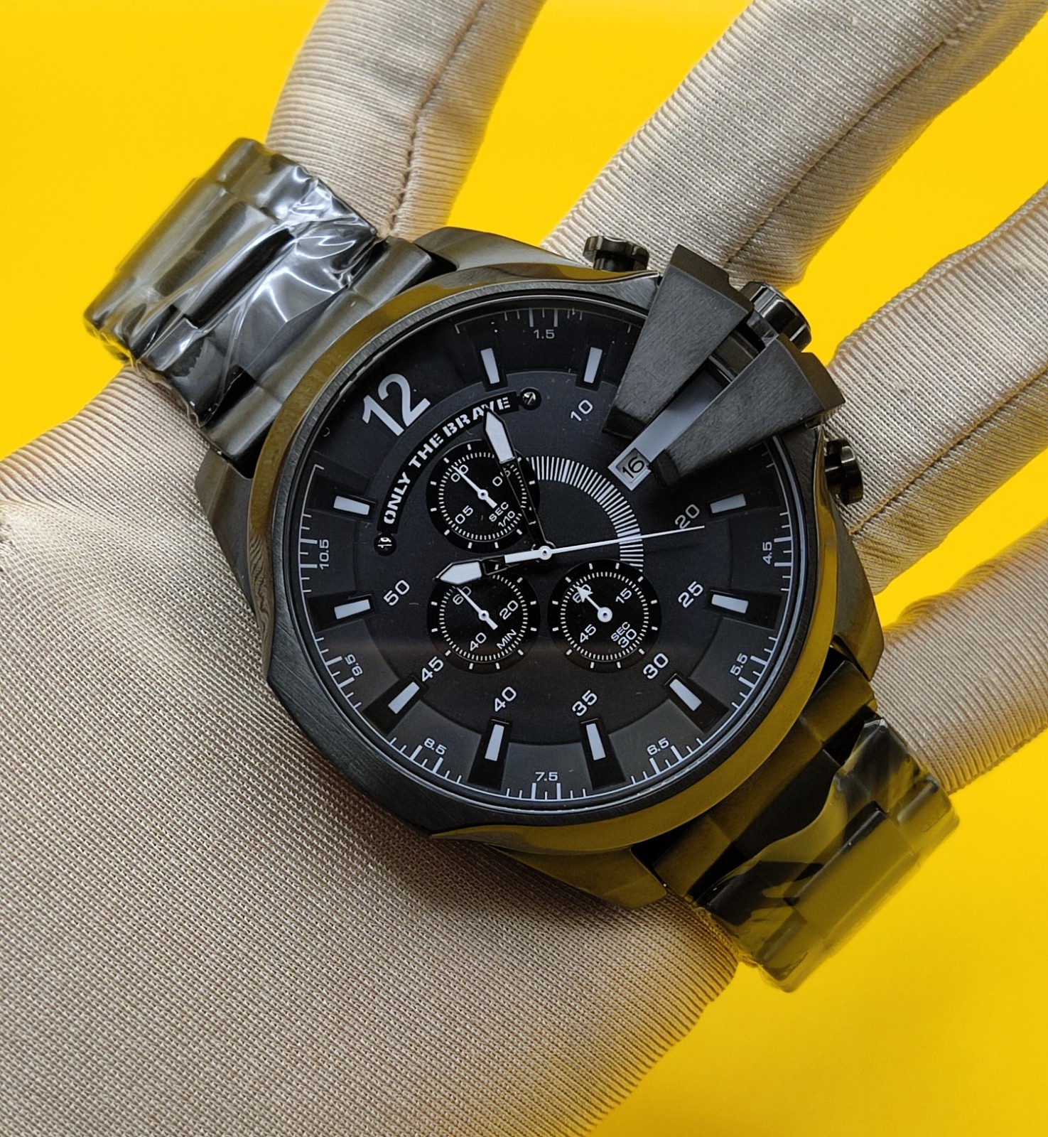 Premium Diesel Only The Brave 10 Bar Black Dial Refurbished Men’s Wrist Watch