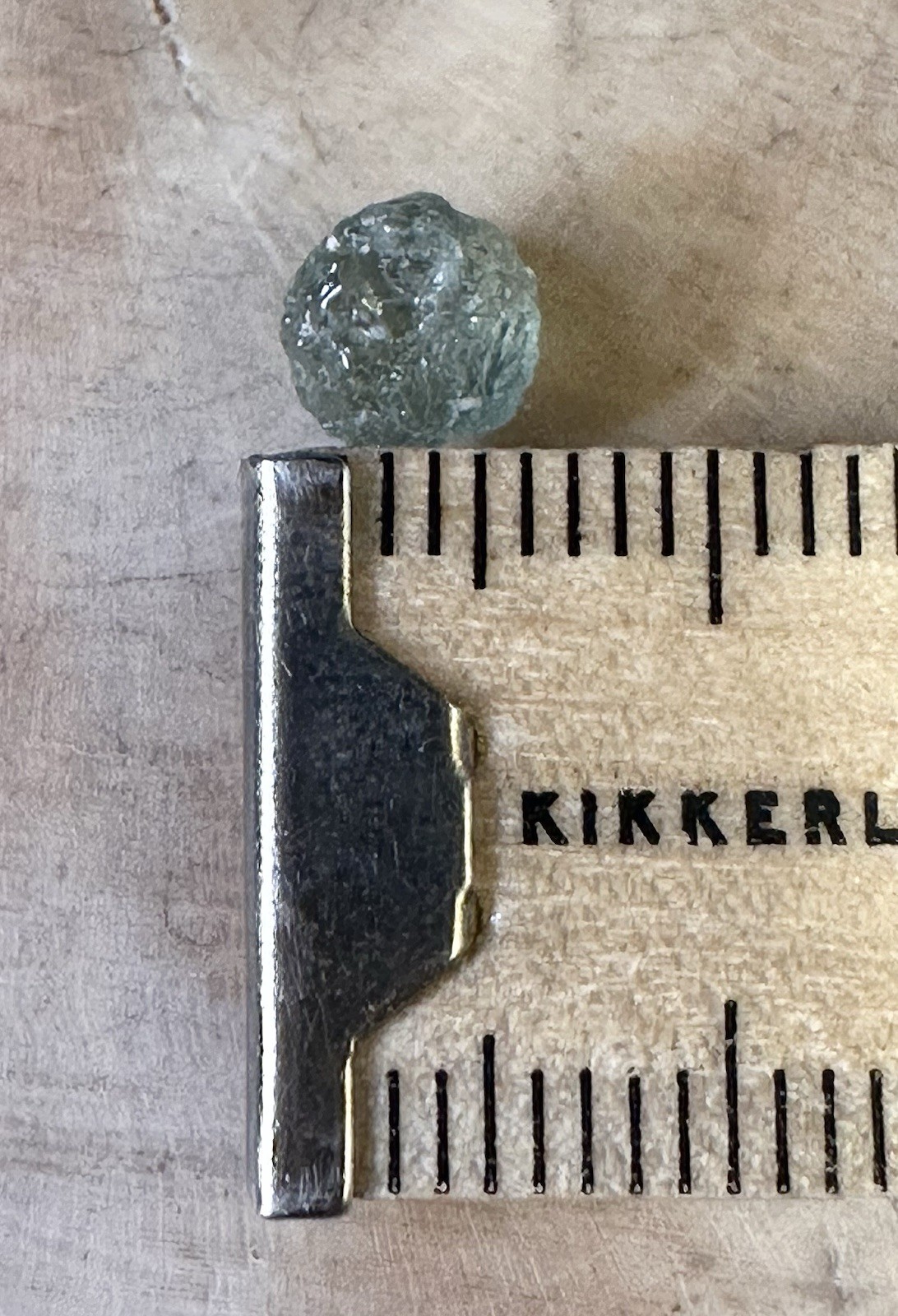 Gorgeous Natural Uncut Green Montana Sapphire 2.00 CT Approx 6x6x5 mm