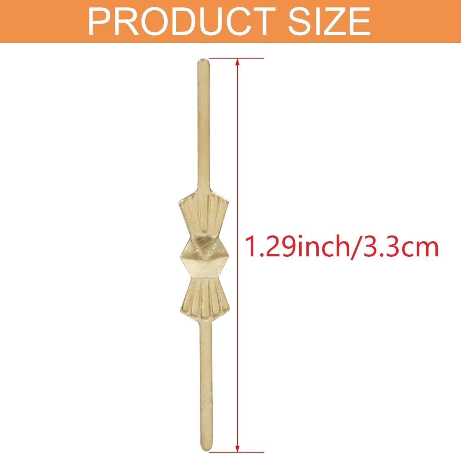 350 Pcs Chandelier Connectors Clips Chandelier Pins Crystals Parts (33mm Gold)
