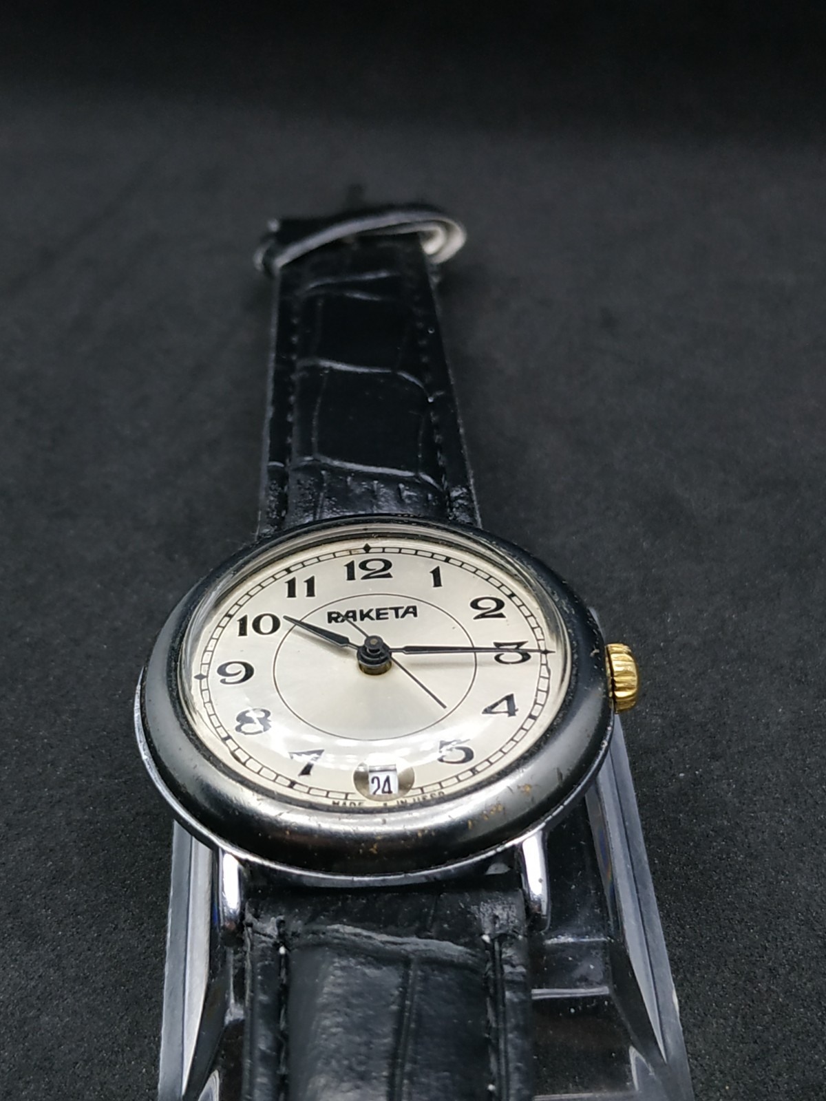 Men’s Dress Vintage USSR Watch Raketa Mechanical 2614.H Russian Retro Soviet ☭